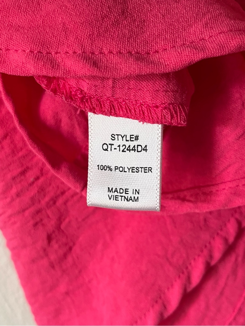 Zenana | Hot Pink Fuchsia Flutter Ruffle Sleeve V-Neck Blouse | Women’s Size: S - Picture 6 of 6